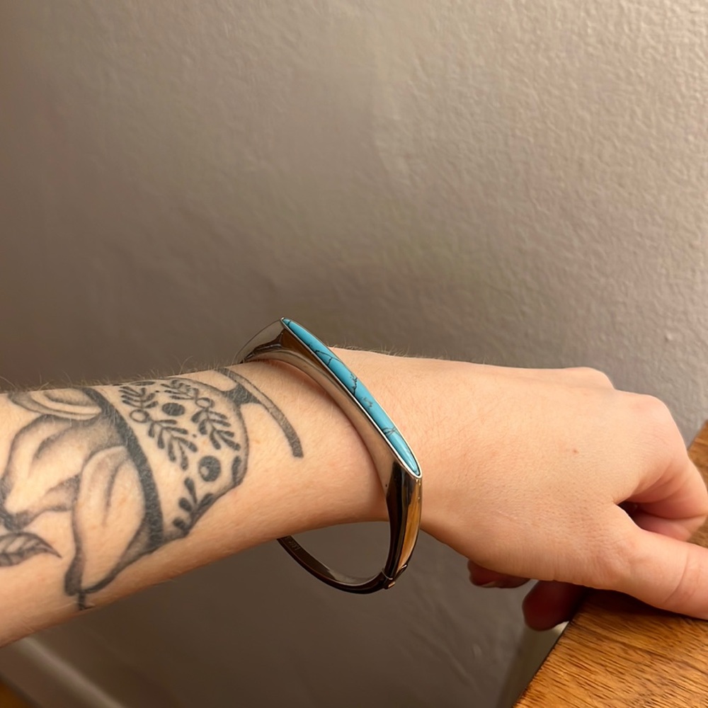 Michael Kors Turquoise Silver Bracelet